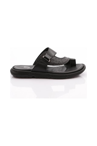 Dgn Hakiki Deri Comfort Rahat Taban Erkek Terlik 806 806-2690-R11294 Siyah