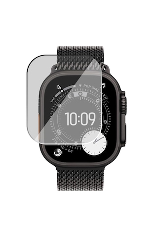 Forzacase Apple Uyumlu Watch Ultra 3 49mm İçin Çerçeveli Tam Kaplayan 3d Pet Ekran Koruyucu Film - Fc016