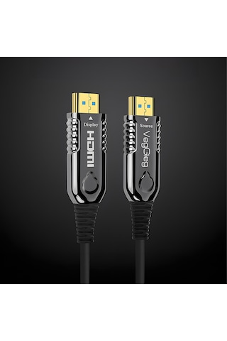 Veggieg 4k 60hz 18gbps Hdr Arc Hdcp Fiber Optik Hdmı 2.0 Kablo 150 Metre