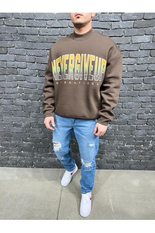 Btstilist Brown Sweatshirt Kahverengi