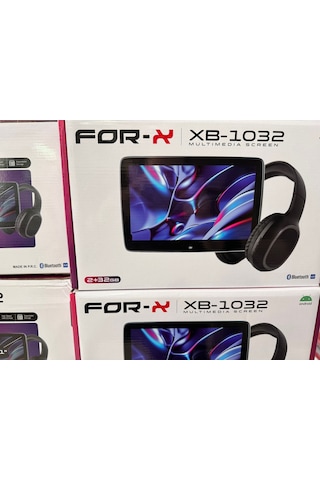 For-x Xb-1032 Portatif Koltuk Arkası 2 Ad. Monitör Başlık 2/32gb