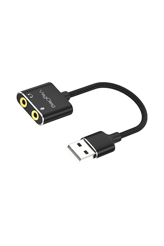 Veggieg V-K103 Usb 3.5 MM Kulaklık ve Mikrofon Girişli Ses Kartı