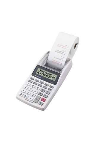 Sharp El-1611v 12 Hane Şeritli Hesap Makinesi Beyaz - Gri