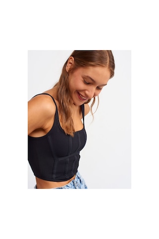 Rouge Basıc Dlv 3793 Korse Top Siyah