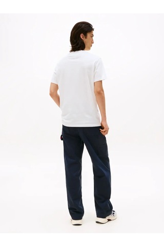 Tommy Hilfiger Tjm Reg Flag Dna Tee, Ybl Beyaz Erkek T-shirt