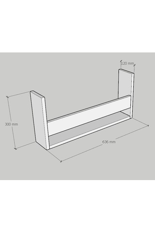 Emkawood Emkawood Dream Montessori Asma Kitaplık Beyaz