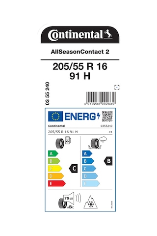 Continental 205/55R16 91H ASC 2 Dört Mevsim Lastiği 2025