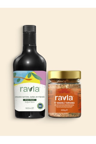 Ravla Organik Zeytinyağı Bebek Çocuk Yüksek Polifenol 500 ML + Ravla 17 Sebzeli Tarhana 200 G