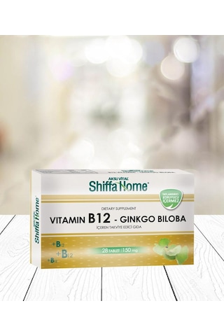 Aksu Vital Home Vitamin B12 Ginkgo Biloba 150 MG 28 Tablet