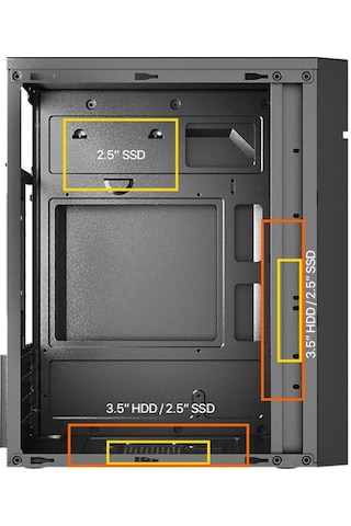 Frısby Fc-2715b 300w 1x120mm Fan Usb 2.0 Mını Tower Siyah Kasa