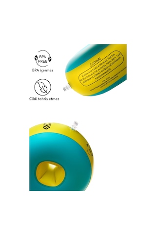 Elvense Çocuk Yüzme Kolluğu Seti 10-30 Kg Pompalı + Taşıma Çantalı Sarı - Mavi