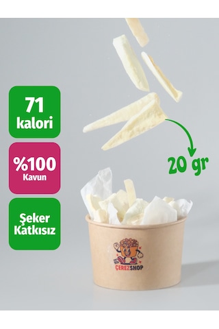 Freeze Dried Kavun Dondurularak Kurutulmuş Kavun Cipsi %100 Doğal Katkısız 20 Gr 20 G