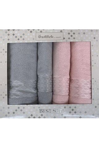 Özdilek Elissa Best Set Hamam Takımı Gri - Pudra Gri