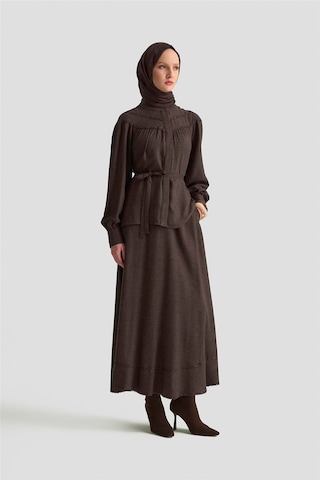 Armine Dantel Şeritli Etekli Takım 25k6134 Acı Kahve Acı Kahverengi