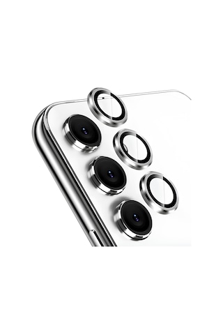 Samsung Galaxy Uyumlu S24 Metal Çerçeveli Kamera Koruma Lensi