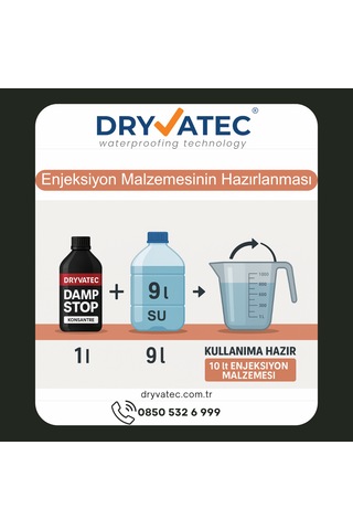 Dryvatec Dampstop Nem Ve Rutubet Enjeksiyon 5 L Kendi Başına Ne