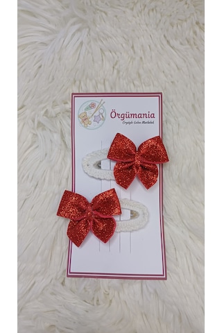 Yılbaşı Tokası- Kurdeleli Toka Kırmızı