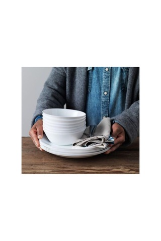 Çorba Kasesi, 15 Cm, 6 Adet Set, Beyaz, Temperli Opal Cam Çok Renkli