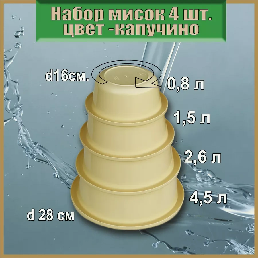 Lpm Kapitone Derin Kase Seti, 4 Parça, 4500 - 800 Ml 181593128