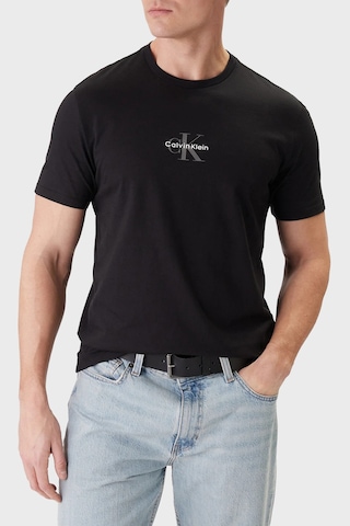 Calvin Klein Erkek T Shirt Lv04rb866g Ub1 Siyah Siyah