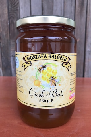 Çiçek Balı (Ihlamur, Kekik, Kestane Yoğun)(Organik) 950 gr