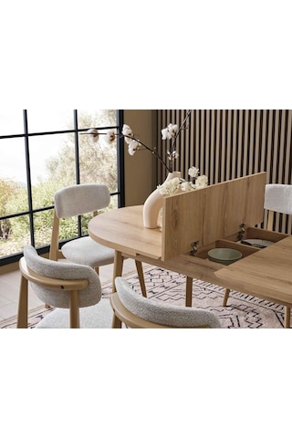 Laçin Yemek Masası Takımı Meşe