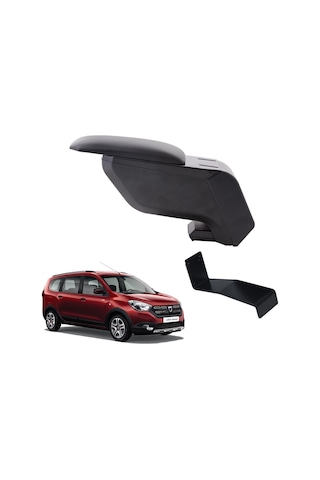 Dacia Lodgy Stepway 2017 Delmesiz Çelik Ayaklı Siyah Kolçak Kol Dayama