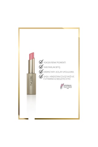 Note Aura Silk Lipstick 04 Nude Dream Kremsi Yarı Parlak Ruj - Nude