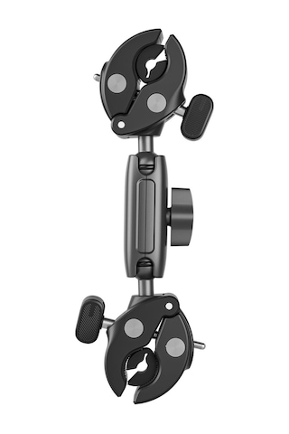 Telesın Çift Başlı Yengeç Kelepçesi Telesin Double Clamp Mount