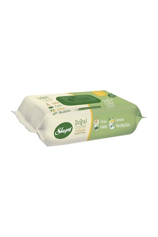 Sleepy Doğal Organik Pamuklu Plastik Kapaklı Islak Havlu Mendil 50 Yaprak 3lü Set 150 Yaprak