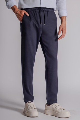 Braccas Erkek Yandan Cepli Beli Lastikli Relaxed Fit Jogger Pantolon Gri Lacivert