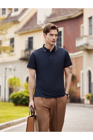 New Performance Premium Polo T-shirt %52,2 Polyester %37,1 Pamuk %3,2 Asetat Elyafı %2,6 Dut İpeği %2,5 Keten %2,4 Spandex Lacivert