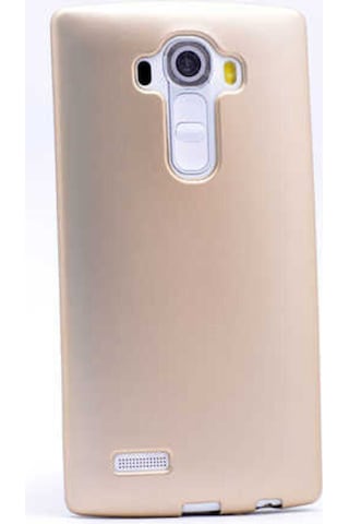 LG Uyumlu G4 Kılıf Zore Premier Silikon Kapak Gold