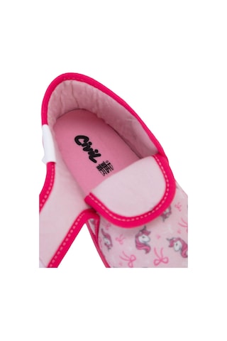Civil Girls Unicorn Baskılı 21-26 Numara Panduf - Açık Camel