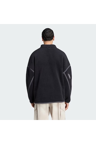 Adidas Terrex Yüksek Tüylü Erkek Polar Sweatshirt Ks2326 Siyah