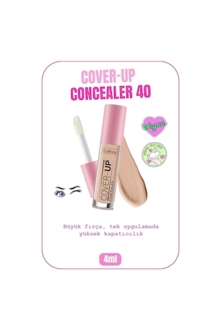 Callista Cover Up Concealer Yoğun Kapatıcı Göz Altı Kapatıcısı - 40 Porcelain