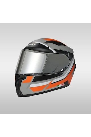 Sway 820 Aıx Orange Full Face Motosiklet Kaskı Turuncu