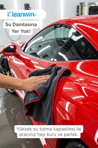 Gaia Mikrofiber Bez 300 Gsm 50x70 Cm Oto Kurulama Havlusu Araç Yıkama Ve Cam Temizlik Bezi