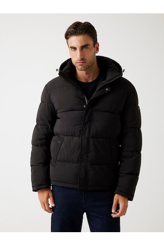 Guess Stretch Puffa Jacket Erkek Şişme Mont M4bl21wgj42 M4bl21wgj42 Jblk Siyah