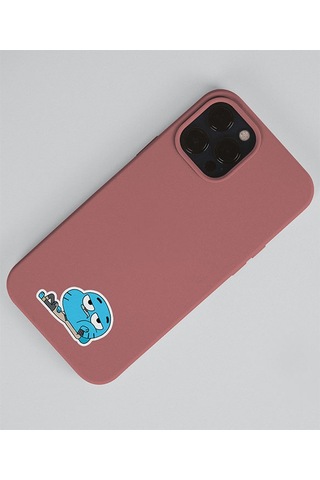 Gumball-darwin Watterson-çizgifilm Sticker Set 2li Parlak Kağıt- Çizgi Dizi Etiket Süsleme Mavi