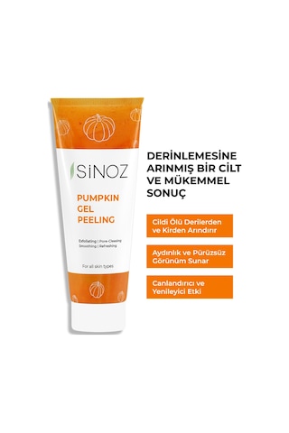 Sinoz Pumpkin Jel Balkabağı Özlü Ölü Derilerden Arındıran Yenileyici Yüz Peelingi
