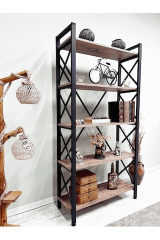 Tanraf Dekoratif Kitaplık 180x90 Atlantik Çam