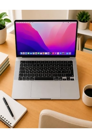 Macbook Türkçe Q Klavye Koruyucu M1-m5 Air 13.6 A2681 A3113 A3240 A3449 Pro 14 A2442 A3426 A3434 Pro 16 A2485 A3429 Neo 13 Ultra İnce Silikon Keyboard Cover Touch Id Protector Siyah