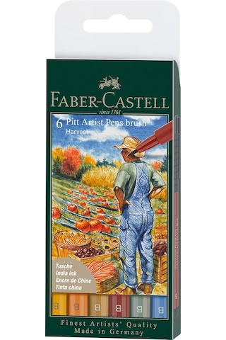 Faber-castell Pitt Artist Pen Çizim Kalemi Fırça Uçlu Sonbahar Se