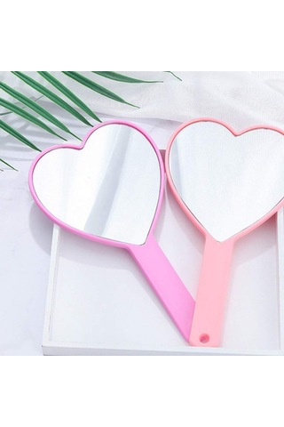 Taşınabilir Pembe Küçük Kozmetik Aynası 2 Parça B Diğer