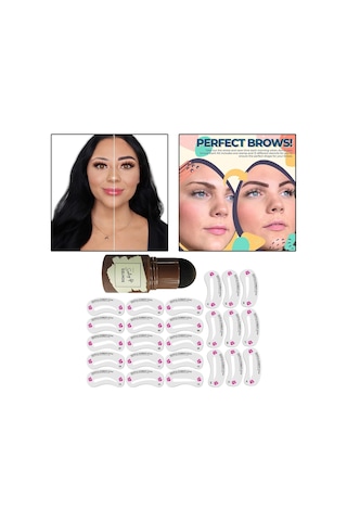 Suntek Kaş Pudrası Damga Şekillendirme Kiti, Kaş Şablonları