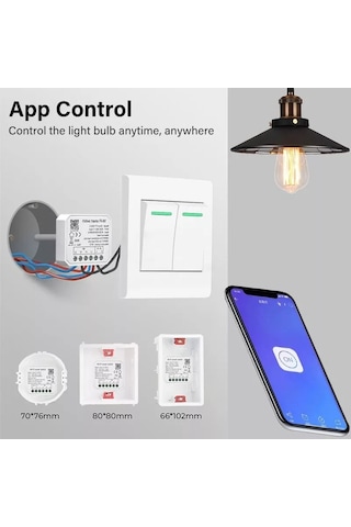 Tuya Destekli Wifi Akıllı İkili Anahtar
