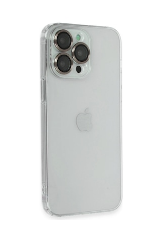 Cosmotex Newface Apple, Uyumlu iPhone 13 Pro Kılıf Luko Lens Silikon - Gold