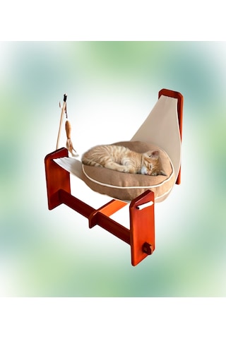 Havzoria Çam Ağacı Kedi Berjeri Hamak Beşik Kedi Evi 50 x 50 x 20 CM