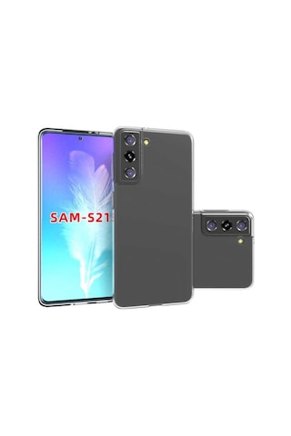 Galaxy S21 Kılıf Zore Şeffaf Ince Ve Esnek Süper Silikon Kılıf Renksiz